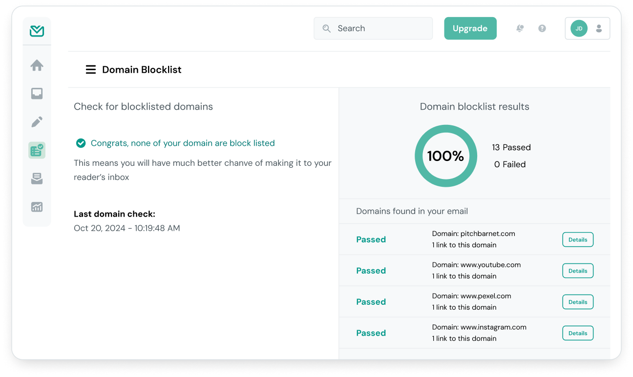 Image for Check and validate, before you press the send button.